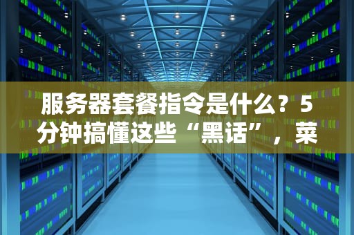 服务器套餐指令是什么？5分钟搞懂这些“黑话”，菜鸟秒变老司机！