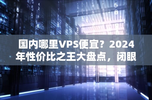 国内哪里VPS便宜？2024年性价比之王大盘点，闭眼入不踩雷！
