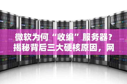 微软为何“收编”服务器？揭秘背后三大硬核原因，网友真会玩！