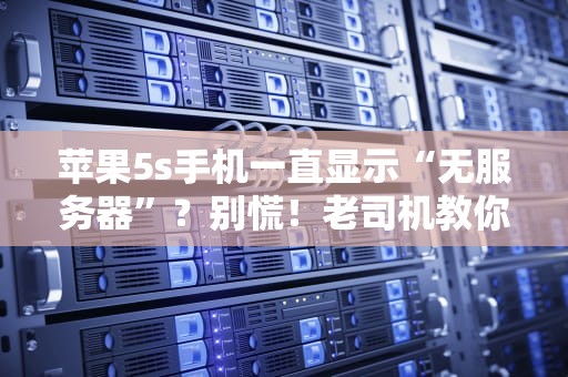 苹果5s手机一直显示“无服务器”？别慌！老司机教你3招轻松搞定！