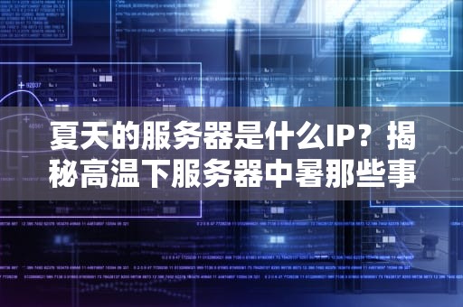 夏天的服务器是什么IP？揭秘高温下服务器中暑那些事儿！