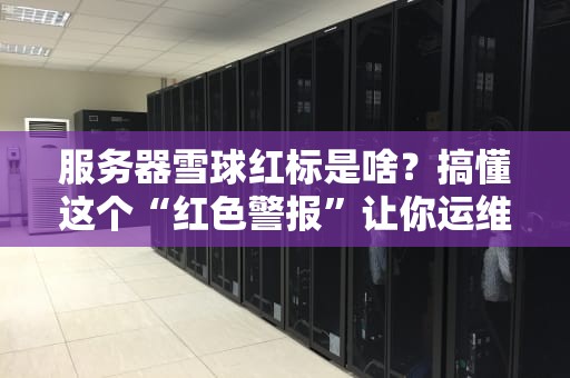 服务器雪球红标是啥？搞懂这个“红色警报”让你运维不翻车！