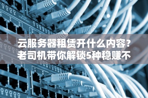 云服务器租赁开什么内容？老司机带你解锁5种稳赚不赔的玩法！