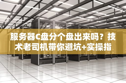 服务器C盘分个盘出来吗？技术老司机带你避坑+实操指南！