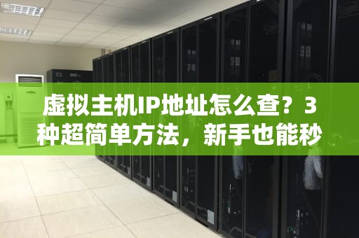 虚拟主机IP地址怎么查？3种超简单方法，新手也能秒懂！