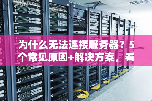 为什么无法连接服务器？5个常见原因+解决方案，看完秒变IT大神！
