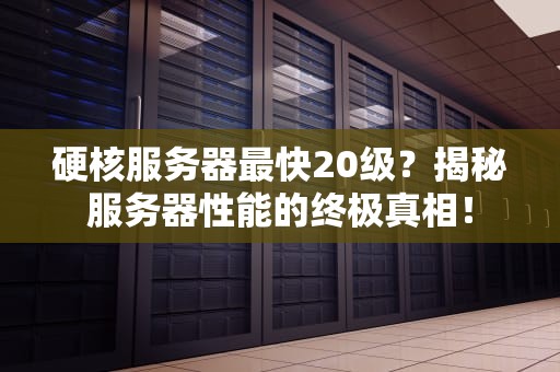 硬核服务器最快20级？揭秘服务器性能的终极真相！