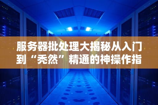 服务器批处理大揭秘从入门到“秃然”精通的神操作指南