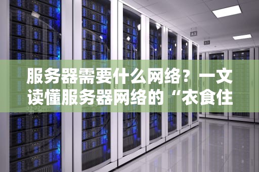 服务器需要什么网络？一文读懂服务器网络的“衣食住行”