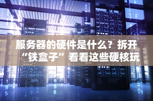 服务器的硬件是什么？拆开“铁盒子”看看这些硬核玩意儿！