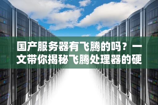 国产服务器有飞腾的吗？一文带你揭秘飞腾处理器的硬核实力！