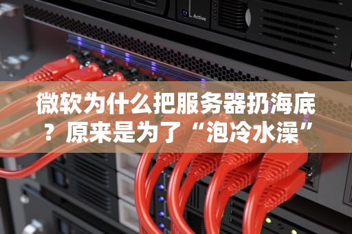 微软为什么把服务器扔海底？原来是为了“泡冷水澡”降温！