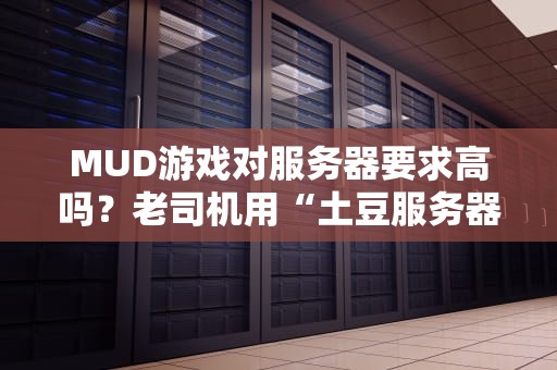 MUD游戏对服务器要求高吗？老司机用“土豆服务器”和“银河计算机”给你讲透！