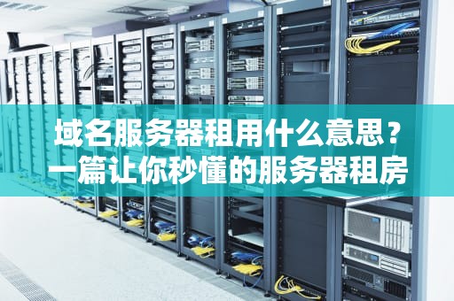 域名服务器租用什么意思？一篇让你秒懂的服务器租房指南！