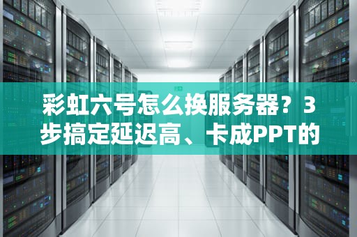 彩虹六号怎么换服务器？3步搞定延迟高、卡成PPT的糟心问题！