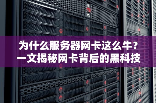 为什么服务器网卡这么牛？一文揭秘网卡背后的黑科技！