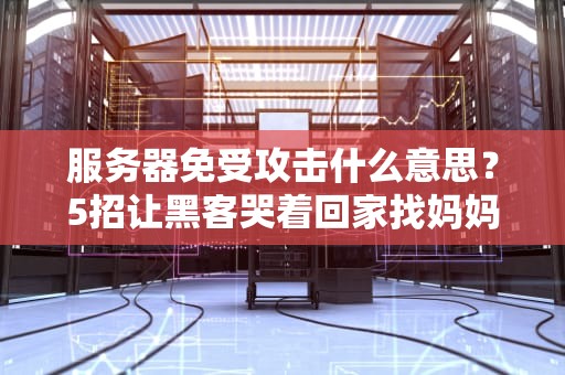 服务器免受攻击什么意思？5招让黑客哭着回家找妈妈！