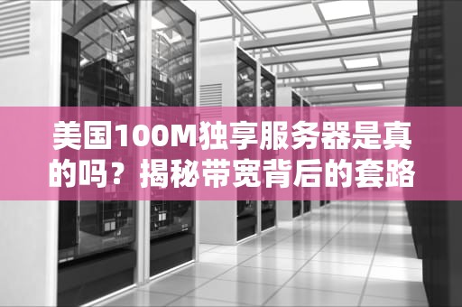 美国100M独享服务器是真的吗？揭秘带宽背后的套路与真相