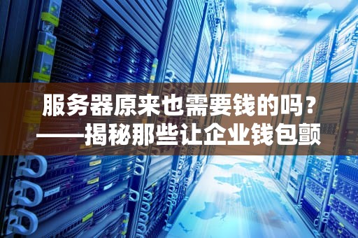 服务器原来也需要钱的吗？——揭秘那些让企业钱包颤抖的隐藏成本