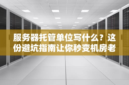服务器托管单位写什么？这份避坑指南让你秒变机房老司机！