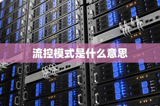 流控模式是什么意思