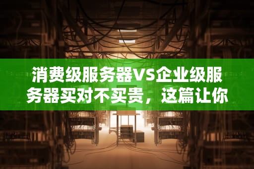 消费级服务器VS企业级服务器买对不买贵，这篇让你秒变老司机！