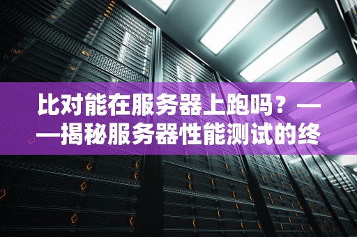比对能在服务器上跑吗？——揭秘服务器性能测试的终极奥义！