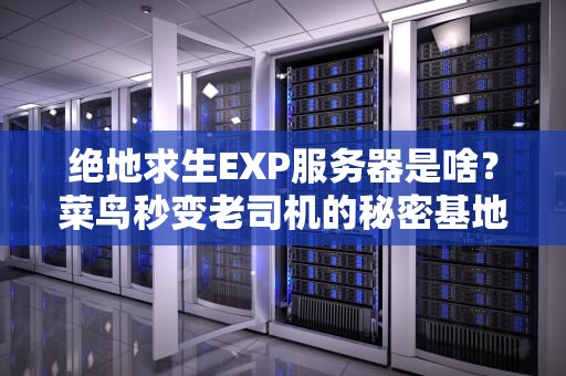 绝地求生EXP服务器是啥？菜鸟秒变老司机的秘密基地！