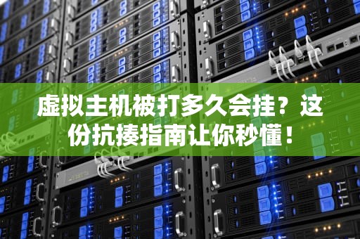 虚拟主机被打多久会挂？这份抗揍指南让你秒懂！