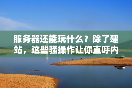 服务器还能玩什么？除了建站，这些骚操作让你直呼内行！