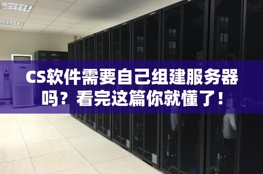 CS软件需要自己组建服务器吗？看完这篇你就懂了！