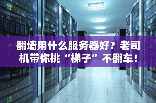 翻墙用什么服务器好？老司机带你挑“梯子”不翻车！