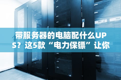 带服务器的电脑配什么UPS？这5款“电力保镖”让你告别数据火葬场！