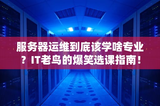 服务器运维到底该学啥专业？IT老鸟的爆笑选课指南！