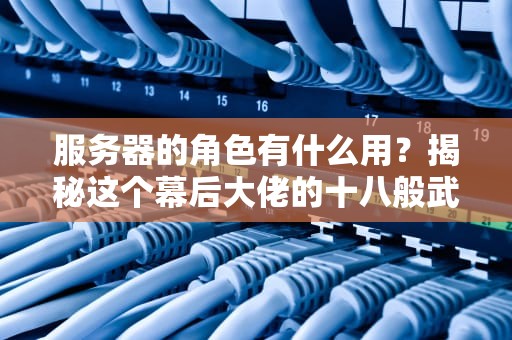 服务器的角色有什么用？揭秘这个幕后大佬的十八般武艺！