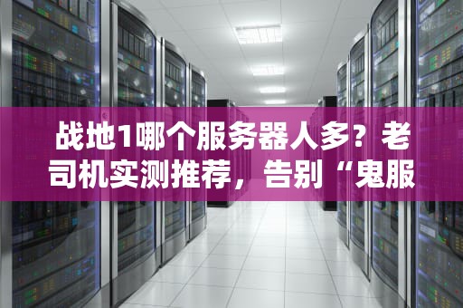 战地1哪个服务器人多？老司机实测推荐，告别“鬼服”自闭局！