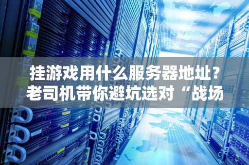 挂游戏用什么服务器地址？老司机带你避坑选对“战场”！