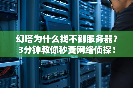 幻塔为什么找不到服务器？3分钟教你秒变网络侦探！