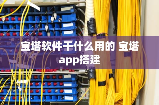 宝塔软件干什么用的 宝塔app搭建