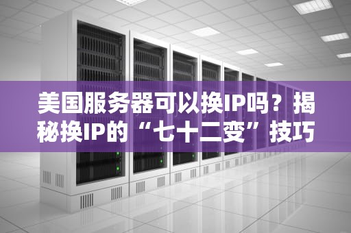 美国服务器可以换IP吗？揭秘换IP的“七十二变”技巧！