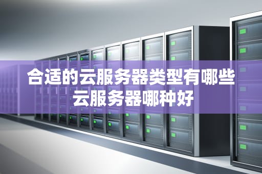 合适的云服务器类型有哪些 云服务器哪种好