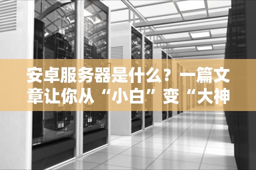 安卓服务器是什么？一篇文章让你从“小白”变“大神”！
