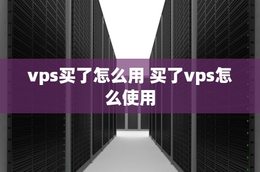 vps买了怎么用 买了vps怎么使用