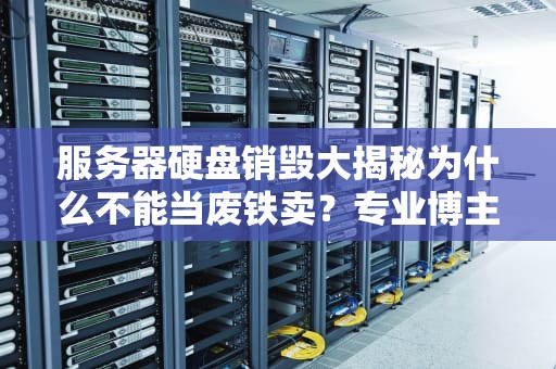 服务器硬盘销毁大揭秘为什么不能当废铁卖？专业博主带你深扒内幕！