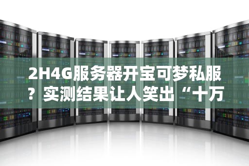 2H4G服务器开宝可梦私服？实测结果让人笑出“十万伏特”！