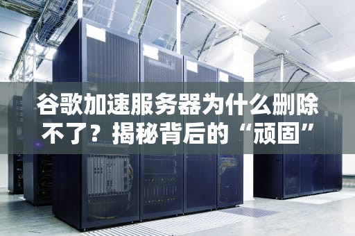 谷歌加速服务器为什么删除不了？揭秘背后的“顽固”真相！