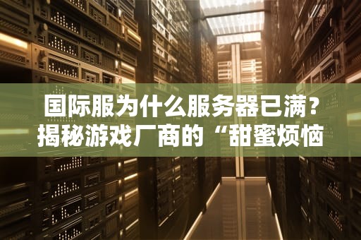 国际服为什么服务器已满？揭秘游戏厂商的“甜蜜烦恼”与玩家自救指南