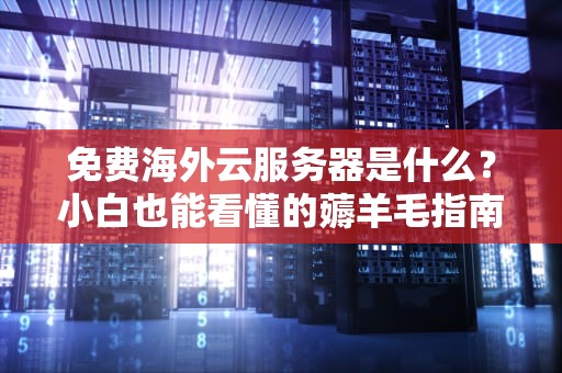 免费海外云服务器是什么？小白也能看懂的薅羊毛指南！