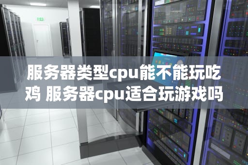 服务器类型cpu能不能玩吃鸡 服务器cpu适合玩游戏吗