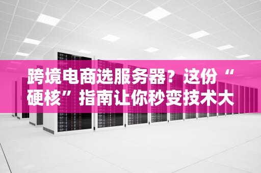 跨境电商选服务器？这份“硬核”指南让你秒变技术大咖！
